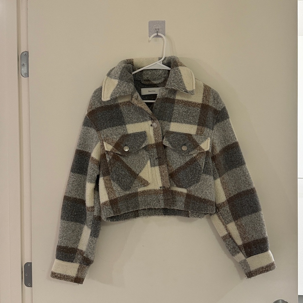 Plaid Cropped Jacket